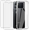 Cover Compatibile per Honor X6 / Honor X8 5G / Honor 70 Lite 5Ｇ con 2 Pellicola Vetro Temperato, Morbido Silicone ed Antiurto Protettivo Bumper TPU Gel Smartphone Custodia Case - Trasparente