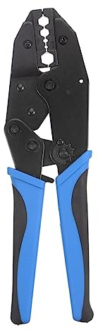 sourcing map Pinza crimpatrice a cricchetto per crimpare RG58 RG59 RG62 RG6 .255 .214 .104 .068 .068 0.323 connettore BNC cavo coassiale