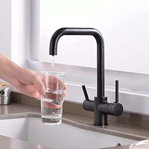 Becken Wasserhahn Filter Küche Wasserhahn Dual Griff Gereinigtes Wasser Mischbatterie Qualität Messing Filter Küche Wasserhahn Gesunde Küche Mischbatterie It's so kind of you