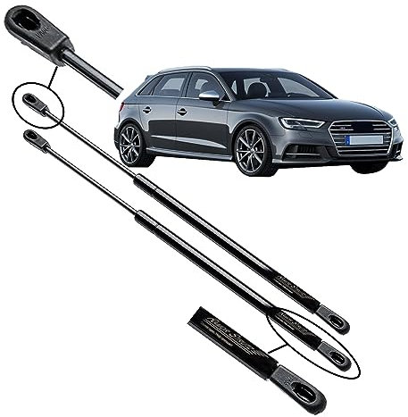 Ramor Strutz 2x Gasfeder Dämpfer Heckklappe Kompatibel mit Audi A3 (8V1, 8VK) 2012-2025. Gasdruckfeder Heckklappendämpfer Ersatz für 8V3827552 und Andere.