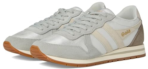 Gola Women's Daytona Blaze Sneaker, Silver/Wheat/Feather Grey, 6 UK