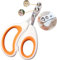 Vesslam Cat Nail Clipper&Dog Nail Clipper,2mm&4mm Trim Hole Safety Guard to Avoid Painful Overcutting, Round Pet Nail Clippers for Cat&Dog Between (Orange)