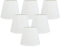 Giilayky Ensemble de 6 Pinces en Tissu Blanc sur Les Abat-Jours de Lustre, Remplacement pour la DéCoration de du Lustre de la Lampe Murale E14