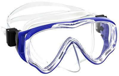 Occhialini Nuoto Bambini con Copertura per Il Naso | Maschera Subacquea Bambini anti-appannamento e anti-perdita | Occhialini da Sub per Bambini vista ampia vetro temperato per 4-12 Ragazzi Ragazze