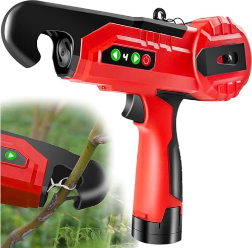 Garden Electric Fixion Tying Machine Plant Gardening Tie Kink Tool Auto Bind Grape Branch for Vines,Portable Vineyard