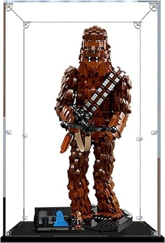 Acryl Vitrine Kompatibel Mit 75371 Chewbacca, Schaukasten Showcase Staubdichte Display Case für 75371 - Nicht Enthalten Modellbausatz