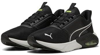 PUMA X-Cell Nova FS, Scarpe per Jogging su Strada Unisex-Adulto, Black-Yellow Alert, 45 EU