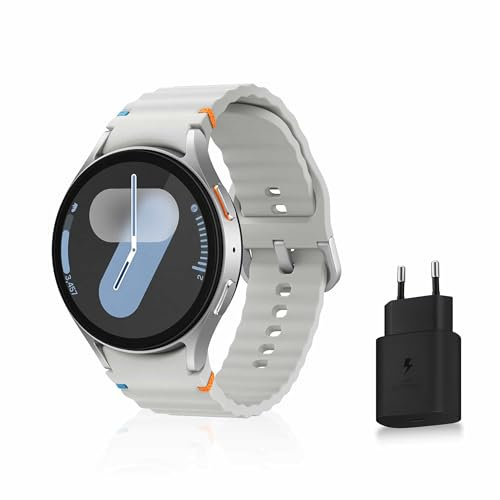 Samsung Galaxy Watch7, Montre Connectée, Suivi de Santé, Suivi de Sport, 44mm, 4G, Argent, Galaxy AI, Chargeur secteur inclus (Version FR) [Exclusivité Amazon]