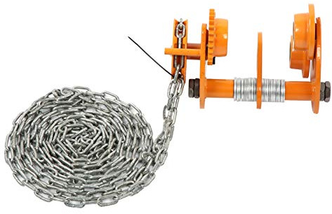 Schwerlast-Fahrwerk mit Handkette, 1.5 Tonnen Tragfähigkeit Handfahrwerk Krankatze Rollfahrwerk für Hebezeuge, Wartung von Ausrüstungen