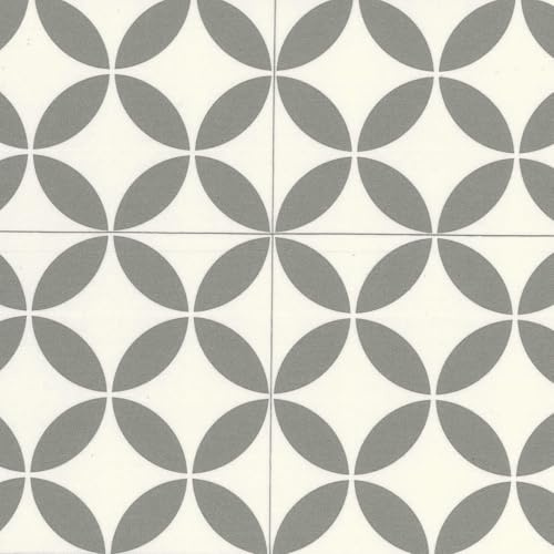 VINYL FLOORING UK Grey Modern Designer Effect Anti-Slip Vinyl Flooring For Kitchen, Bathroom, Dining Room & Living Room, 2.8mm Thick Vinyl Sheet, 5 Years Warranty-3 X 3 mt
