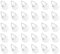 Invisible Adhesive Plate Hangers, 30Pcs Plastic Picture Hooks Wall-Mounted Plate Holders for Plates, Pictures, Photos, Other Arts