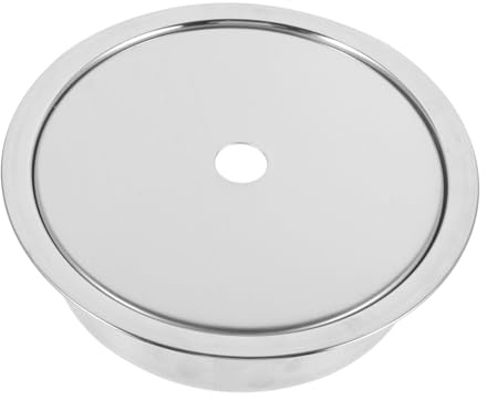 Edelstahl Deckel für Induktionskochfeld, 1 Satz, Silber | Platte für Hot Induktionsherd Adapterplatte, Passend Pot Bbq für Tisch und Koreanische Tische