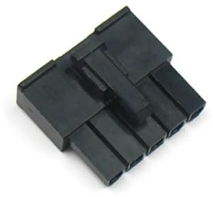 ChunLK 4,2 mm 5557 5-poliges Netzteil-Anschlussmodulgehäuse mit seitlicher Verriegelung/Doppelverriegelung for PC, 10 Stück mit 60 Stück Anschluss(No Side Lock)