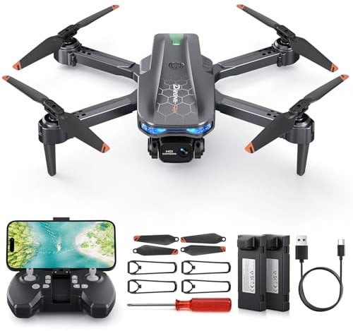 FERIETELF T29 Drohne mit Kamera 1080P HD – Faltbar Mini Drohne für Kinder & Erwachsene | WiFi FPV, 2x 1200mAh Akkus, Quadrocopter für Anfänger,Drohne Kinderspielzeug Geschenk
