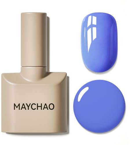 MAYCHAO Gel Nail Polish, 15ML Ultra Marine Gel Polish, Soak Off UV LED Nail Varnish Nail Art Starter Manicure Salon DIY at Home, 0.5 OZ