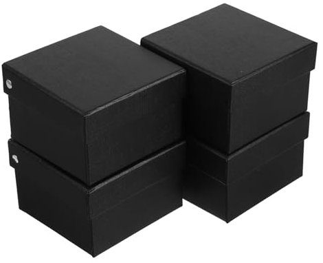SHERCHPRY 4stücke Geschenkbox Mit Deckel Zum Verpacken Von Krawatten Schals Und Gürteln Aus Dickem Papiermaterial Flip-design Für Stilvolle Präsentation Kleine Aufbewahrungsbox Für Geschäfts