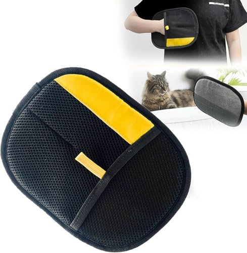 Fell Magnet Handschuh, Tierhaarentferner Handschuh, Doppelseitige Fellpflegehandschuhe für Katzen/Hunde,2 Stück Pet Hair Remover Glove, Wiederverwendbar mit Massagefunktion Für Glänzendes Tierfell (1)
