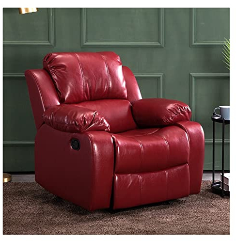 Wohnzimmer-Sofa, 99 cm hoch, Kapsel-Sofa, erste Klasse, Lazy Single, elektrisch, multifunktional, Leder, Relaxliege, Zuhause (Burgunderrot)
