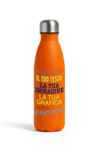 VENEZIANO Gruppo Borraccia personalizzata - Borraccia termica acciaio inox 500ml personalizzata - personalizza ora con immagini, testi o nomi