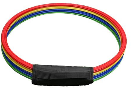 Harilla 12 Stück Agility-Ringe, Übungs-Speed-, Mehrzweck-Fußarbeit, Balance-Übungen, Sprungreifen, Speed-Ringe für Gymnastik, 60cm