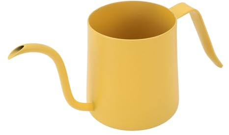 Fdit Long Narrow Spout Coffee Pot Drip Cup 250ml Capacity Premium Material Hand Brewed Coffee (Yellow)