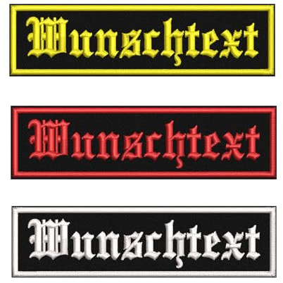 Personalisierbarer Aufnäher mit Text für Kleidung, Taschen, Rucksäcke & Militärausrüstung – Klettverschluss oder Bügeln, Ideal für Westen, Uniformen, Mützen & Hüte