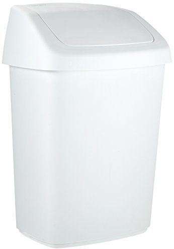 Rubbermaid Commercial Products Abfallsammler mit Schwingdeckel/03984 246x198x373mm weiß PP Inh.10l