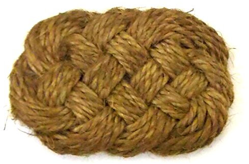 Melody Jane Dolls House Miniature Hand Made Hall Accessory Natural Coire Rope Door Mat