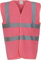 YOKO - Gilet de sécurité - chasuble - HVW100 - mixte homme/femme (3XL, Rose)