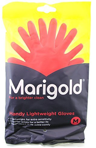 Marigold RubberGloves Lightweight (Medium (7 1/2)) for Cleaning