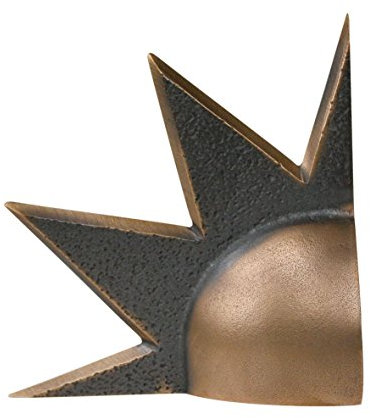Bronzeskulptur Buchstütze Sonne 14 cm