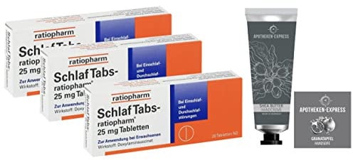 Schlaftabs Sparset 2 x 20 Tabletten inkl. Granatapfel Handseife oder Handcreme von Apotheken-Express