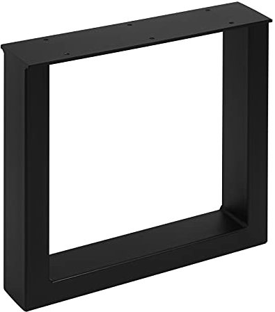 SOTECH Bankgestell TAB Stahl schwarz matt Profil 80 x 40 mm Höhe: 420 mm Tiefe 430 mm Bankkufen Industriedesign Bankuntergestell Bankkufe Kufengestell