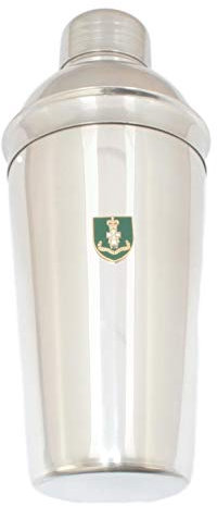 Green Howards Cocktail Shaker Mixer with Built in Strainer Free Engraving BKG40