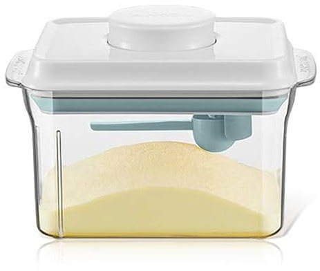 Nocsm Milchpulverspender.Tragbare Milchpulver-Aufbewahrungsbox FüR Lebensmittel. FeuchtigkeitsbestäNdige Versiegelung Zur Aufbewahrung Von Milchpulver Und Lebensmittel.(1L-300 g)
