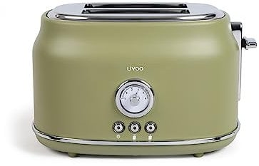 Livoo - Grille-pain rétro 2 fentes DOD181V