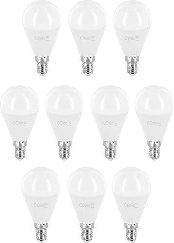 ADAKAT 10er Pack, LED Mini Birne E14 8W, kaltweiß 6000K, Flimmerfrei IC-Driver