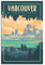 Vancouver Park Vintage Reise Poster Malerei Poster Moderne Familie Leinwand Kunst Poster Schlafzimmer Deko