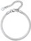 Bestyle Damen Flache Schlangen Armkette aus Edelstahl Handkette 3mm Breite Silberarmband Verstellbare 16+5cm