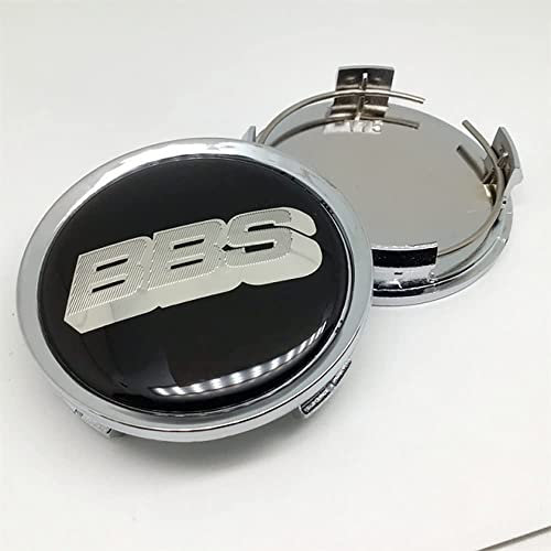 RYUJI 4 STÜCKE Auto Felgendeckel,für BBS 74mm Radnabe Nabenkappe Abzeichen Styling Zubehör