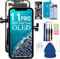 for iPhone 11 PRO OLED Screen Replacement 5.8“ (A2160, A2217, A2215),with True Tone Repair,face ID,3D Touch Screen Repair Kit with Repair Tools,Screen Protector,Instructions
