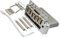 Wilkinson WOV09 Deluxe 52,5mm Chevalet Tremolo Bridge 6 Vis pour Guitare électrique American Vintage Narrow Spacing Strat, Chrome