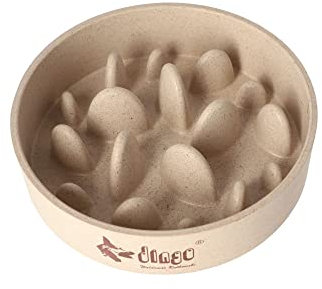 Dingo Fressnapf für Hund rutschfeste langsam Schüssel Futter aus Bambus Hundenapf 1430 ml 14473