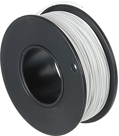 sourcing map Silikon Draht 30AWG Weiß Spule 30m Elektrisch Verzinntes Kupfer Standard Hochtemperatur Anschluss Kabel für Auto Modell Manipulatoren Elektrogeräte Bastler