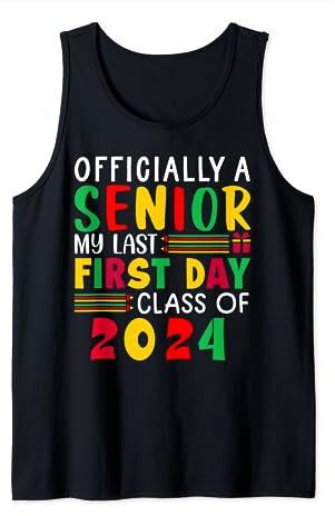 Mein letzter erster Tag Senior 2024 Zurück zur Schule Klasse von 2024 Tank Top