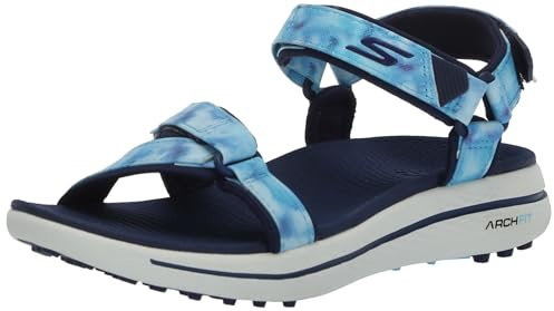 Skechers Arch Fit Spikeless Golf Sandal, Zapatillas Mujer, Blue Splash, 38 EU