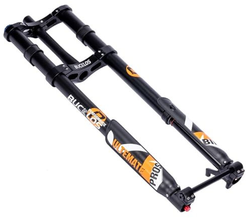TS TAC-SKY Fourche à Air inversée à Double épaule 20 * 5.0 26 * 5.0 Fourche de Gros vélo Voyage 180mm 15 * 150mm à Travers l'axe Fourche de Suspension de vélo (Color : 26inch)