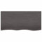 Tidyard Waschtischplatte Badezimmer Waschtisch Waschtischkonsole Platte Holzplatte für Aufsatzbecken Badmöbel Dunkelgrau 100x50x4 cm Massivholz Behandelt