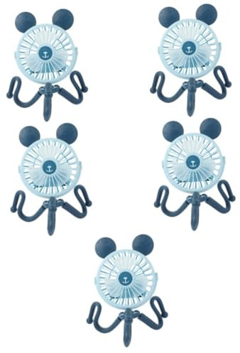 Ciieeo Lot De 5 Mini Ventilateurs Rechargeables Pour Poussette Légers Et Portables Pour Voyage Bureau Et Maison