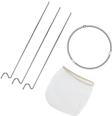 1 Set Jam Strainer Stand with Reusable Fine Mesh Filter Bag for Coffee Juice and Wine - Easy to Clean Sieve for Home Use